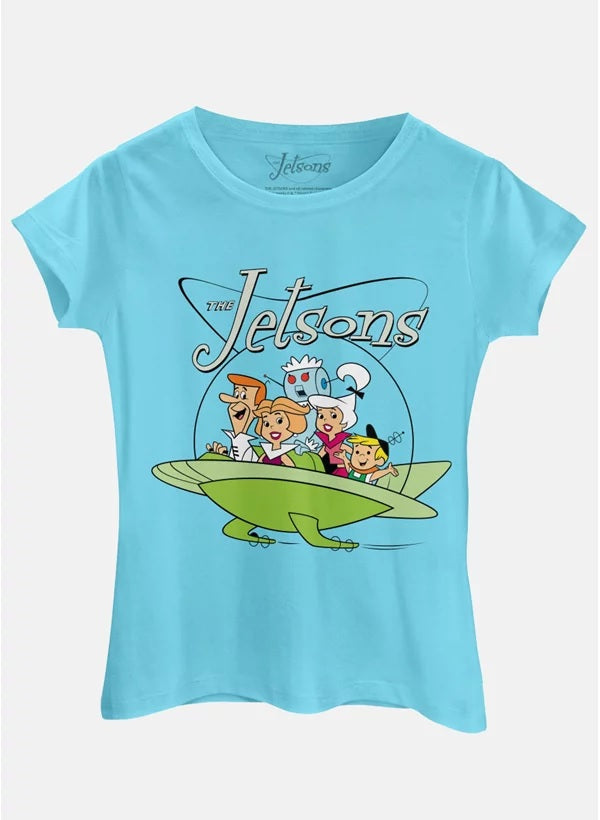 Camiseta Baby Look Os Jetsons Nave Pop - BandUP!