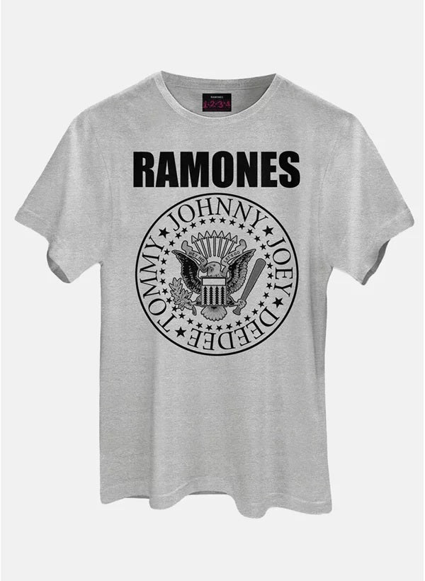 Camiseta Masculina Ramones Logo Mesclado - BandUP!
