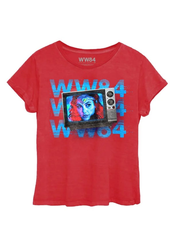 Camiseta Baby Look Mulher Maravilha TV - BandUP!