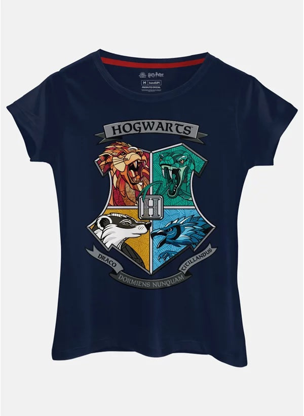 Camiseta Feminina Harry Potter Escudo - BandUP!