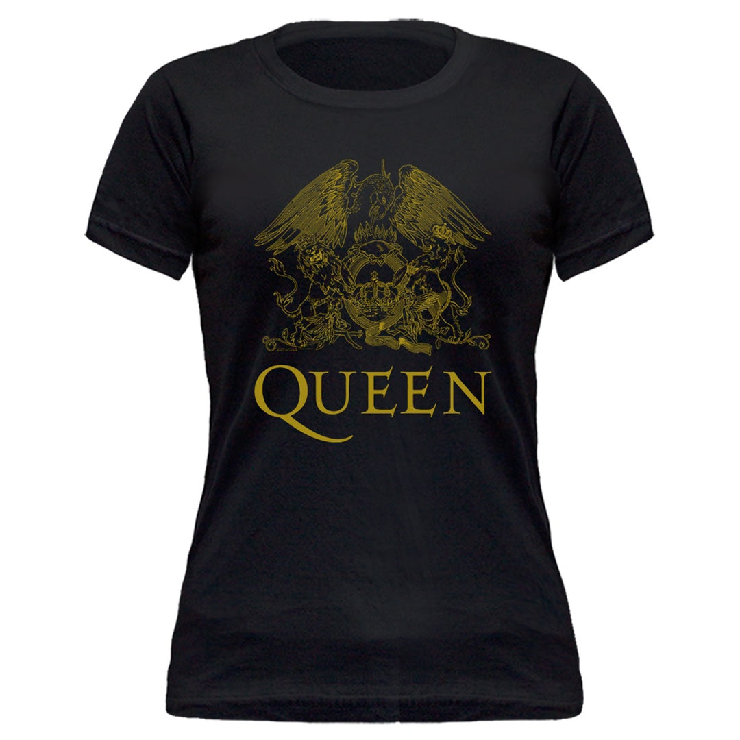 Baby Look Queen Logo - Preta