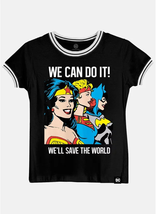 Camiseta Ringer Feminina We Can Do It - BandUP!