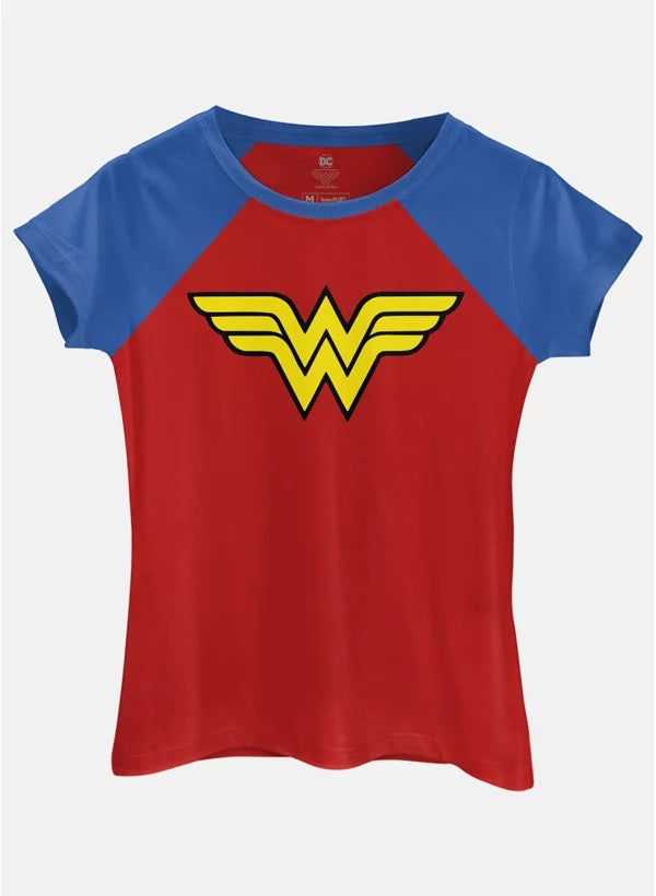 Camiseta Raglan Feminina Wonder Woman - BandUP!