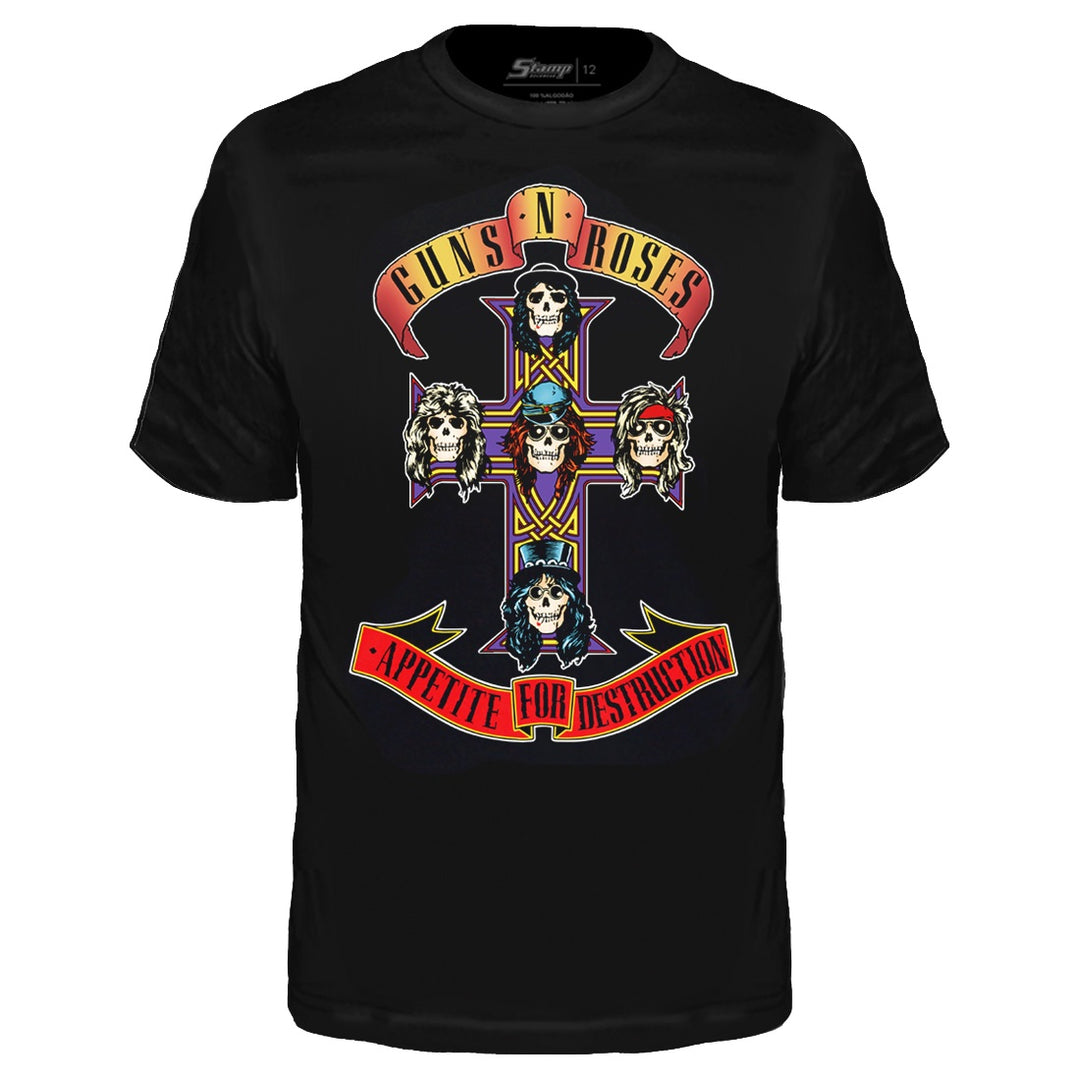 Camiseta Infantil Guns N' Roses Appetite For Destruction