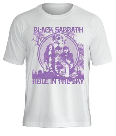 Camiseta Black Sabbath Hole In The Sky Color