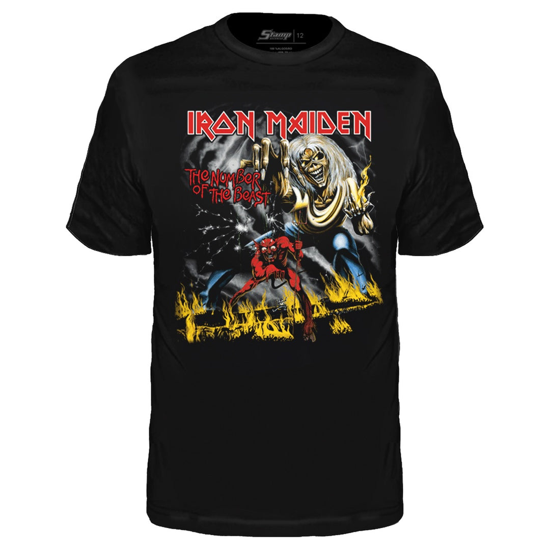 Camiseta Infantil Iron Maiden The Number Of The Beast