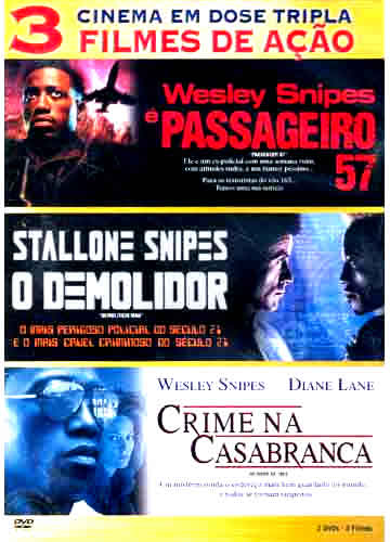Coleção - É Passageiro 57 + O Demolidor + Crime Na Casa Branca - 3 DVD