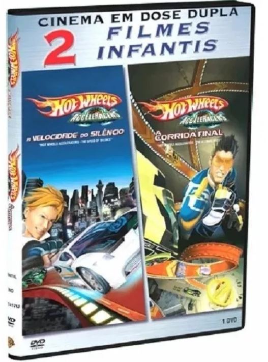 2 Filmes Infantis: Hot Wheels AcceleRacers: A Velocidade do Silêncio + Hot Wheels AcceleRacers: A Corrida Final - DVD