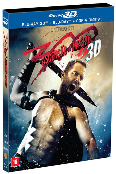 300 - A ASCENSÃO DO IMPÉRIO - Blu Ray 3D + Blu Ray + Cópia Digital