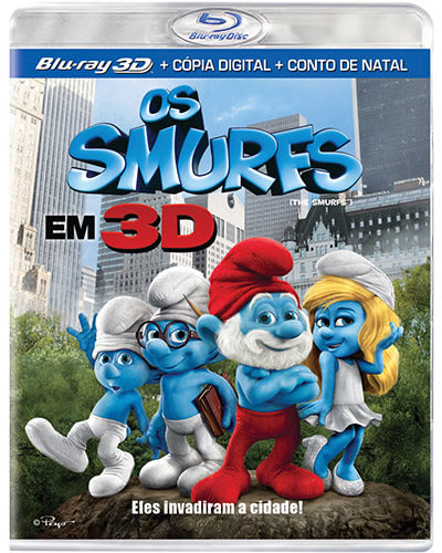 Os Smurfs - Blu Ray 3D + Blu Ray + Cópia Digital