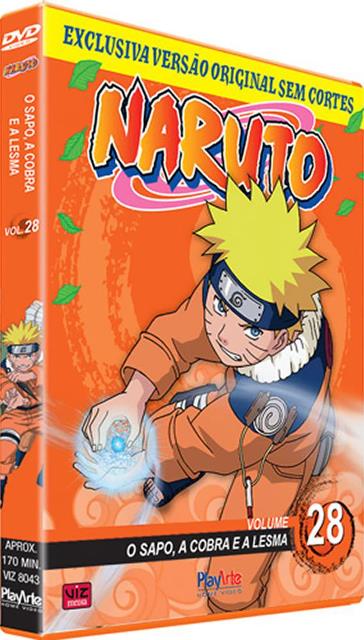 Naruto - O Sapo, A Cobra e a Lesma - Volume 28 - DVD