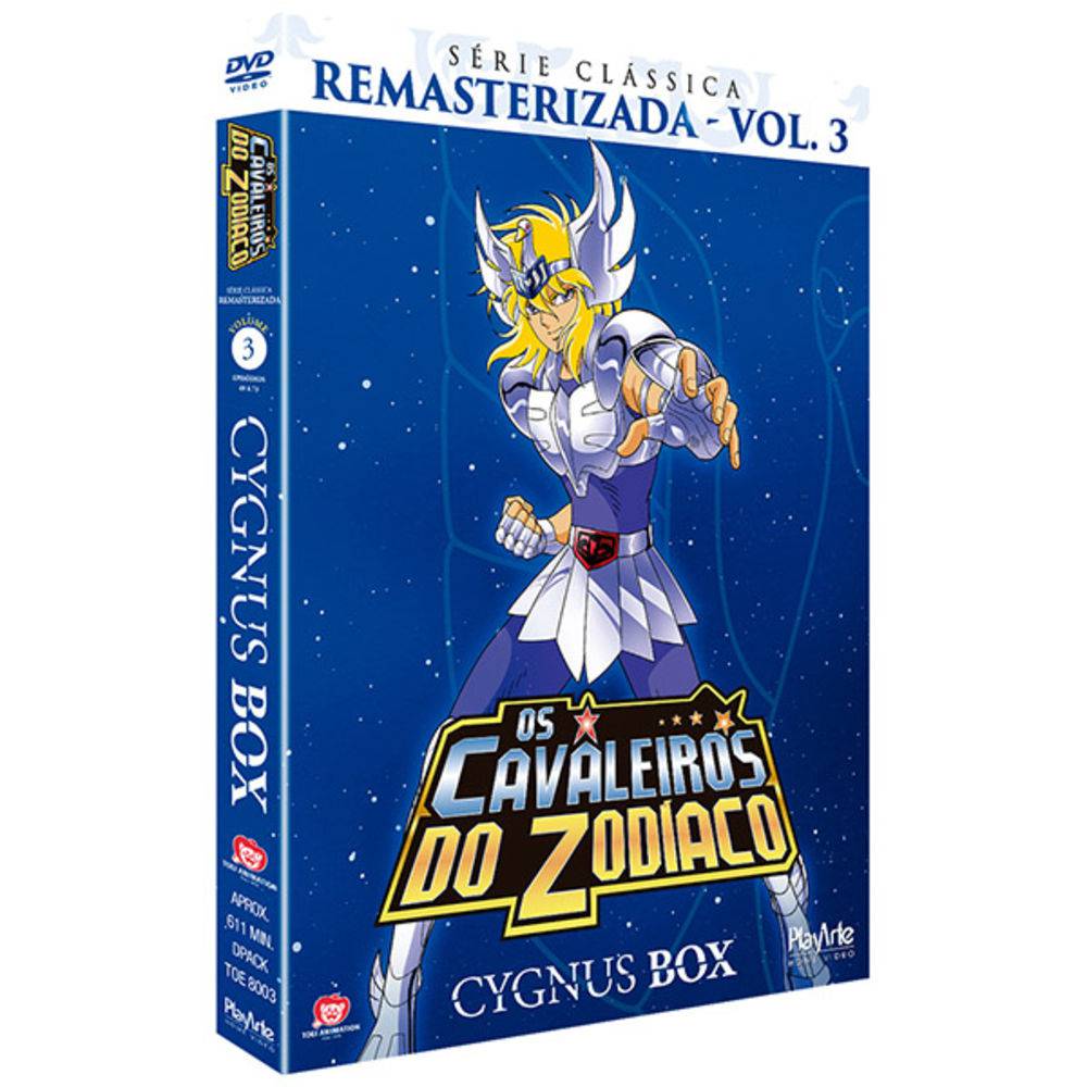 Os Cavaleiros do Zodíaco: Serie Remasterizada, Cygnus Box, Vol 3 -5 Discos - DVD