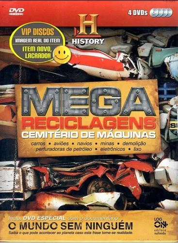 Mega Reciclagens - Cemitério de Máquinas - 4 Discos - C/Luva - DVD