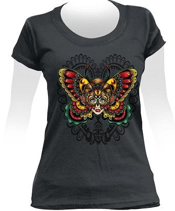 Baby Look Stamp Borboleta