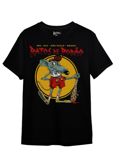 Camiseta Ratos de Porão Mickey Pirata