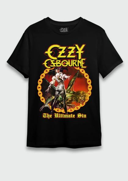 Camiseta Ozzy Osbourne - The Ultimate Sin - CONSULADO DO ROCK