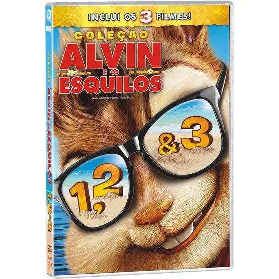Coleção Alvin E Os Esquilos 1,2 E 3 - DVD