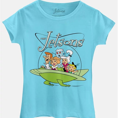 Camiseta Baby Look Os Jetsons Nave Pop - BandUP!