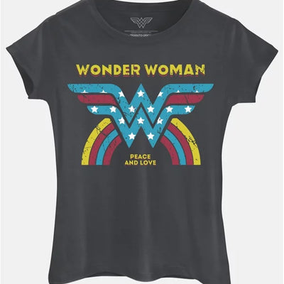 Camiseta Baby Look WW Peace and Love - BandUP!