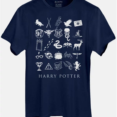 Camiseta Masculina Harry Potter Icons - BandUP!