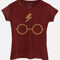 Camiseta Baby Look Harry Poter Raio Armação Dourada - BandUP! 1