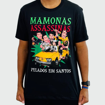 Camiseta Manga Curta Mamonas Assassinas Pelados Em Santos