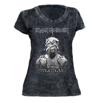 Camiseta Feminina Tie Dye Iron Maiden Powerslave
