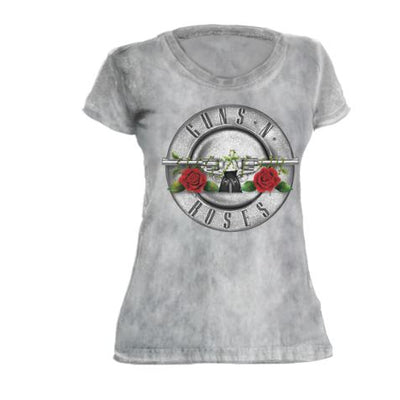 Camiseta Feminina Tie Dye Guns N' Roses Bullet Logo
