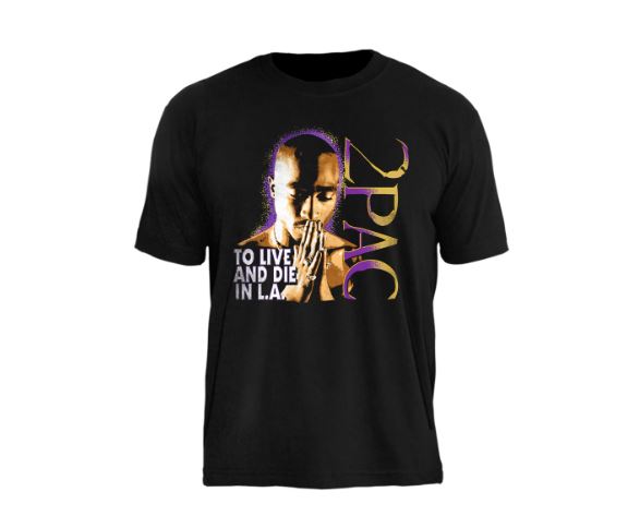Camiseta Tupac To Live And Die In L.A.