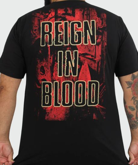 Camiseta Manga Curta Slayer Reign In Blood