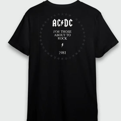 Camiseta Manga Curta AC/DC For Those About To Rock - verso