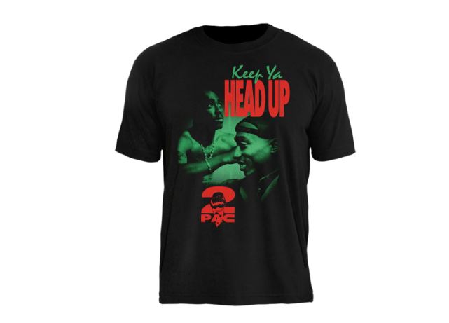 Camiseta Tupac Keep Ya Head Up