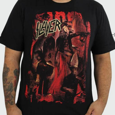 Camiseta Manga Curta Slayer Reign In Blood