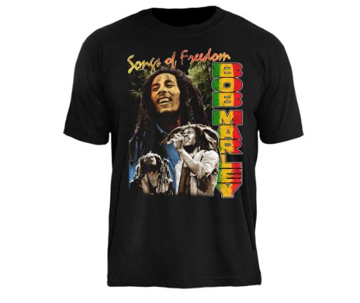 Camiseta Bob Marley Freedon Vintage