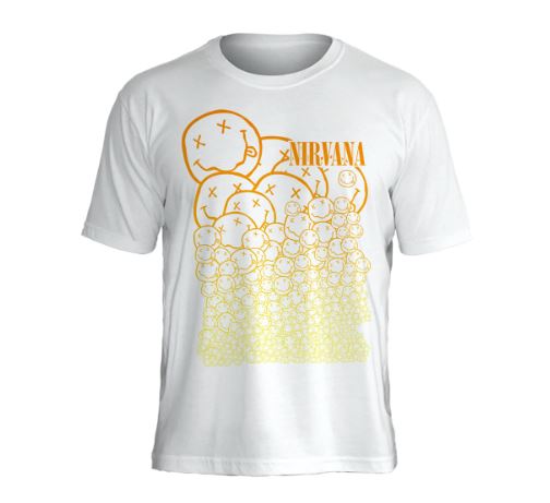 Camiseta Nirvana Smiley Pattern