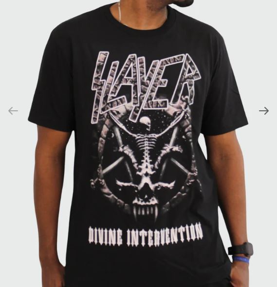 Camiseta Manga Curta Slayer Divine Intervention