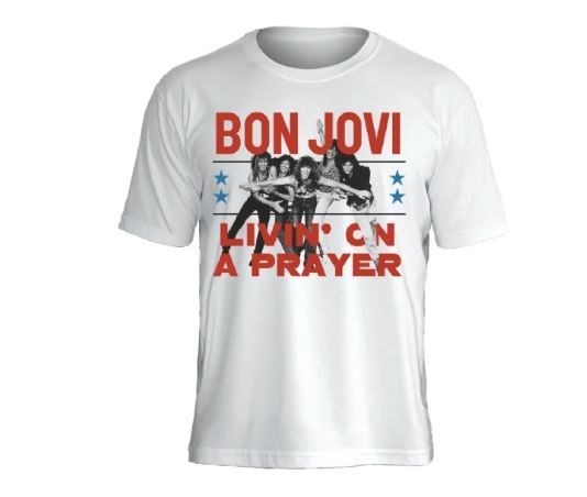 Camiseta Bon Jovi Livin' on a Prayer