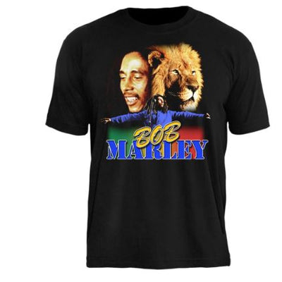 Camiseta Bob Marley Catch Fire Black
