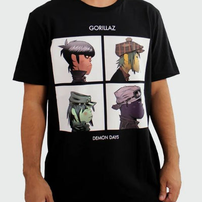 Camiseta Manga Curta Gorillaz Demon Days
