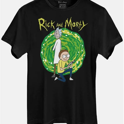Camiseta Masculina Rick and Morty Portal - BandUP!