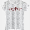 Camiseta Baby Look Harry Potter Feitiços Ícones - Branco - BandUP! 1