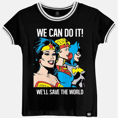 Camiseta Ringer Feminina We Can Do It - BandUP!