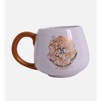 Caneca Bojuda Harry Potter Hogwarts Brasão Dourado - BandUP!