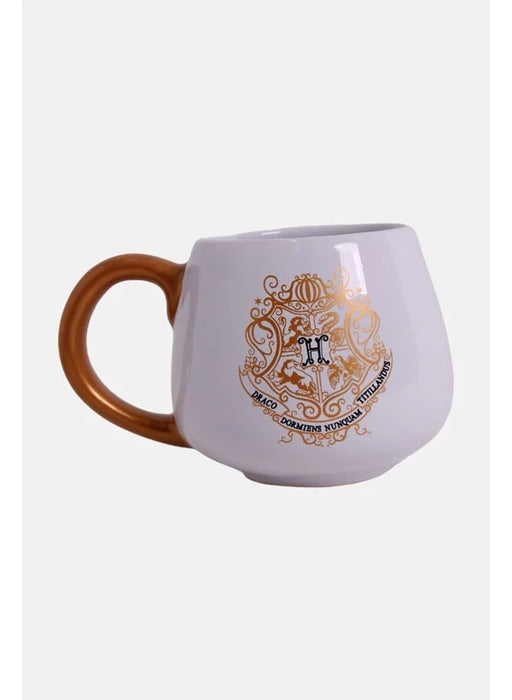 Caneca Bojuda Harry Potter Hogwarts Brasão Dourado - BandUP!