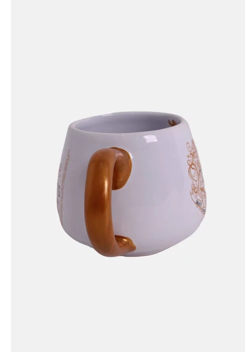 Caneca Bojuda Harry Potter Hogwarts Brasão Dourado - BandUP!