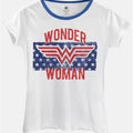 Camiseta Feminina Mulher Maravilha Flag Stars - BandUP! 1