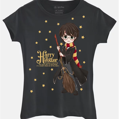 Camiseta Baby Look Harry Potter Estrelas - BandUP!