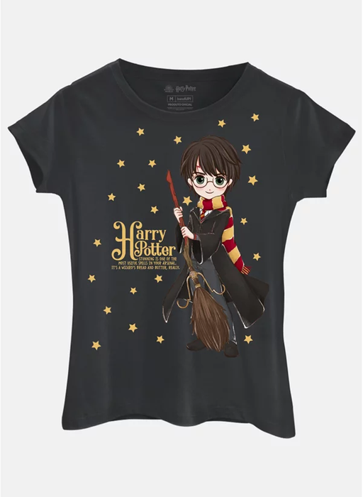 Camiseta Baby Look Harry Potter Estrelas - BandUP!