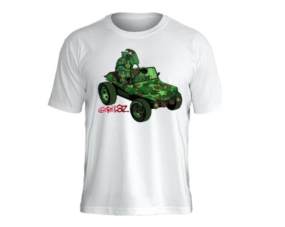 Camiseta Gorillaz Group Green Geep