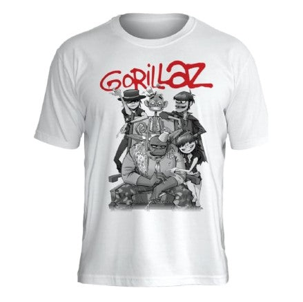 Camiseta Gorillaz B&W